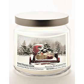 Courtside Market Red Christmas Truck Soy Wax Candle with Silver Lid