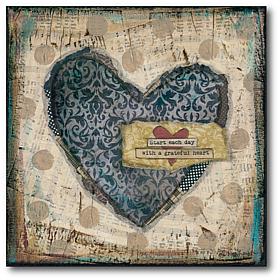 Courtside Market Start Each Day 30" x 30" Canvas Wall Art