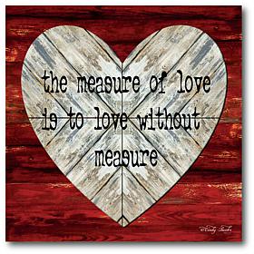 Courtside Market The Measure of Love 24x24 Canvas Wall Art