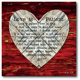 Courtside Market The Measure of Love 30x30 Canvas Wall Art