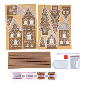 Craft Buddy Crystal Art Gingerbread Lane 3D Scene Kit