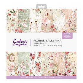 Crafter's Companion 12x12 Floral Ballerina Paper Pad