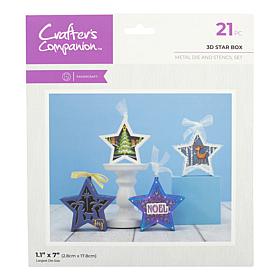 Crafter's Companion 3D Star Box Die and Stencil Kit
