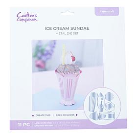 Crafter's Companion 3D Treat Box Ice Cream Sundae 11-piece Die Set