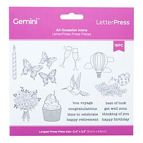 Crafter's Companion Letterpress Press Plates - Sentiments
