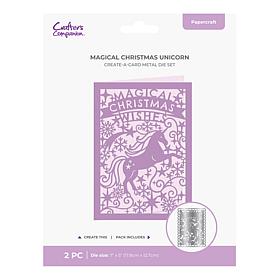 Crafter's Companion Non-Traditional Create-a-Card Unicorn Die Set