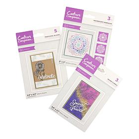 Crafter's Companion Pearl Powder Stamp and Stencil Set