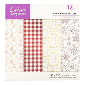 Crafter's Companion Pumpkin Spice Foiled Acetate - 12 Sheets