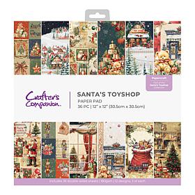 Crafter's Companion Santa's Toyshop Paper Pad 12"x12"
