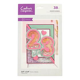 Crafter's Companion Shaker Number Stamp and Die Set