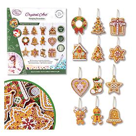 Crystal Art® Gingerbread Keepsakes Hanging Decorations - Set of 12