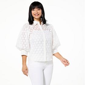 Curations x Amy Morrison Burnout Polka Dot Top & Cami