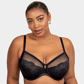 Curvy Couture Lace Luxe Underwire Bra
