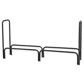 D & H Uniflame Black Finish 60-inch Long Log Rack