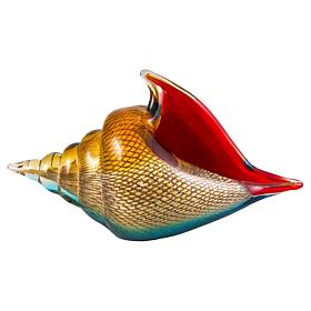 Dale Tiffany Oceanside Seashell Handcrafted Art Glass Figurine