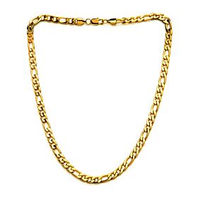 Dante Men's Gold PVD Stainless Steel 8mm Figaro Chain
