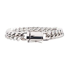 Dante Men's Stainless Steel 10mm Miami Cuban Link Bracelet