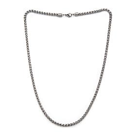 Dante Men's Stainless Steel 4mm Wheat Chain