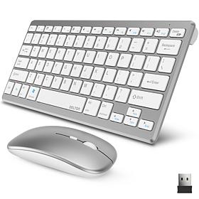 Delton N35 Wireless Keyboard and Mouse - White