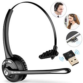 Delton Wireless Computer Headset with Microphone & USB Dongle