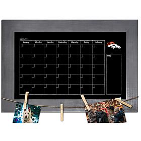 Denver Broncos Monthly Chalkboard with frame & clothespins 11x19 Sign 