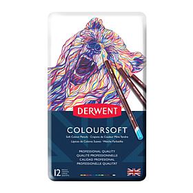 DERWENT Coloursoft 12-piece Colored Pencil Set