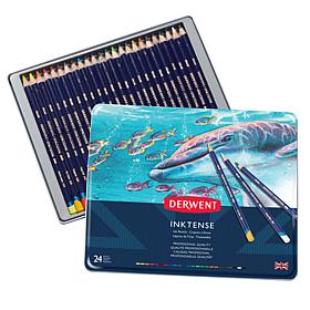 DERWENT Inktense 24-piece Colored Pencil Set