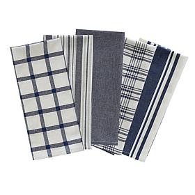 Design Imports Assorted Woven Kitchen Towel 5-pack