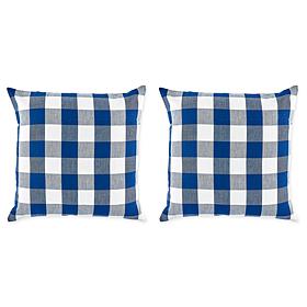 Design Imports Buffalo Check Pillow Covers Set of 2