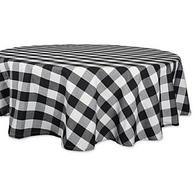 Design Imports Buffalo Check Tablecloth - 70" Round