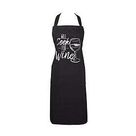 Design Imports Cook for Wine Print Chef Apron