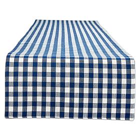 Design Imports Reversible Gingham Buffalo Check 14" x 72" Table Run...