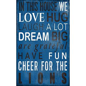 Detroit Lions In This House Sign