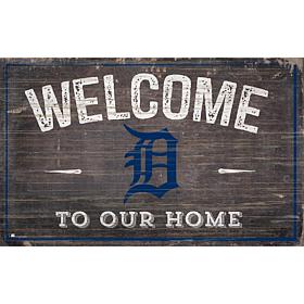 Detroit Tigers 11x19 Welcome to our Home Sign  