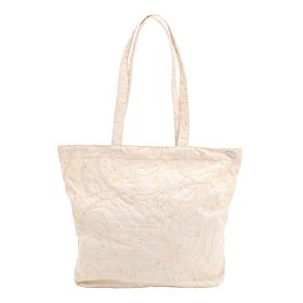 DG2 by Diane Gilman Cord and Sequin Embroidered Twill Tote Bag