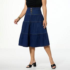 DG2 by Diane Gilman Dream Drape Tiered Skirt