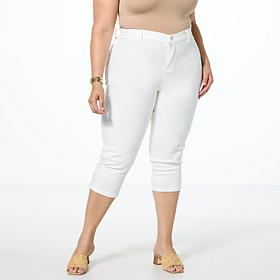 DG2 by Diane Gilman Effortless Stretch Denim Tri-Fit Capri