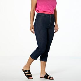 DG2 by Diane Gilman Effortless Stretch Denim Tri-Fit Capri