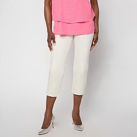DG2 by Diane Gilman Legacy Stretch Paneled Straight Leg Crop Jean