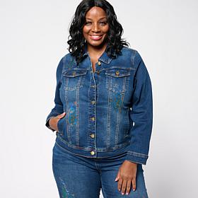 DG2 by Diane Gilman New Classic Stretch Crystal Embellished Jacket