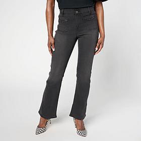 DG2 by Diane Gilman New Classic Stretch Denim Chain Bootcut Jean