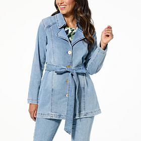 DG2 by Diane Gilman New Classic Stretch Denim City Jacket