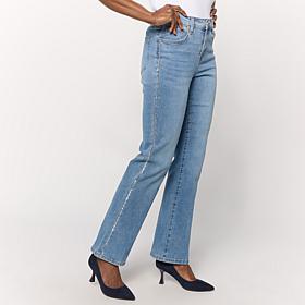 DG2 by Diane Gilman New Classic Stretch Denim Crystal Bootcut Jean