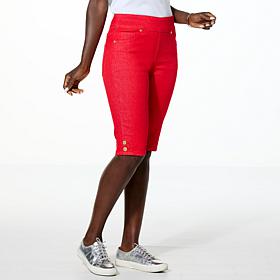 DG2 by Diane Gilman New Classic Stretch Denim Pull-On Bermuda Short