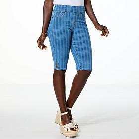 DG2 by Diane Gilman New Classic Stretch Denim Pull-On Bermuda Short