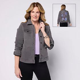 DG2 by Diane Gilman New Classic Stretch Embellished Anniversary Jacket
