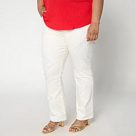 DG2 by Diane Gilman New Classic Stretch Sequin Baby Bootcut Jean