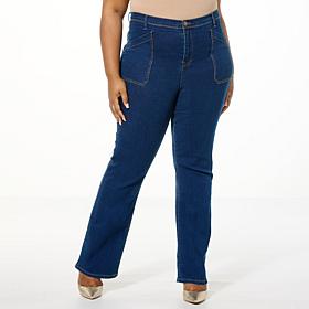 DG2 by Diane Gilman New Classic Stretch Utility Pocket Bootcut Jean