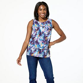 DG2 by Diane Gilman Printed Combo Easy Tank