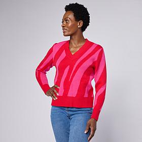 DG2 by Diane Gilman Soft Ease V-Neck Sweater